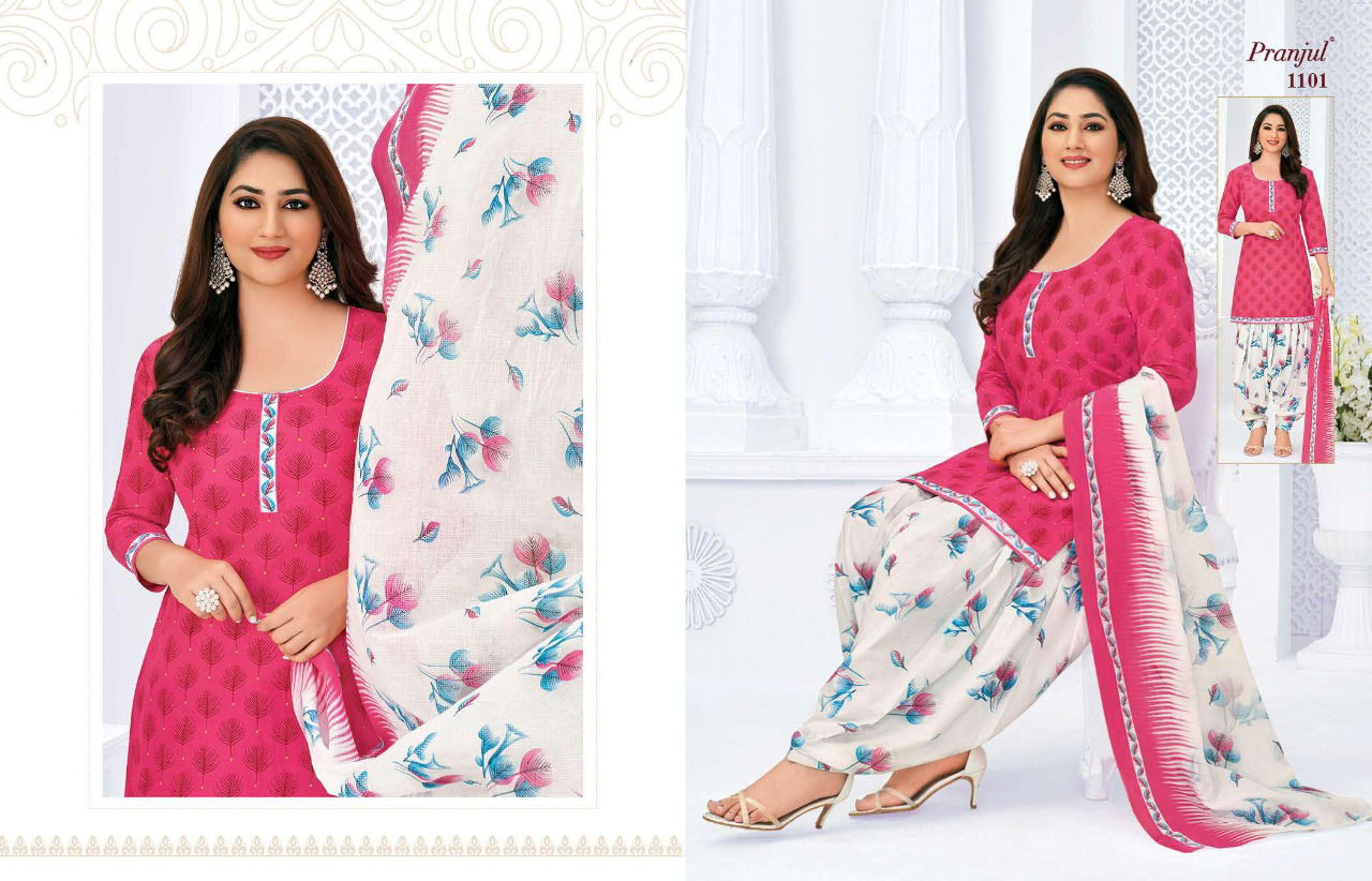 Pranjul Priyanka 11 Latest Regular Wear Cotton Printed Dress Material Collection